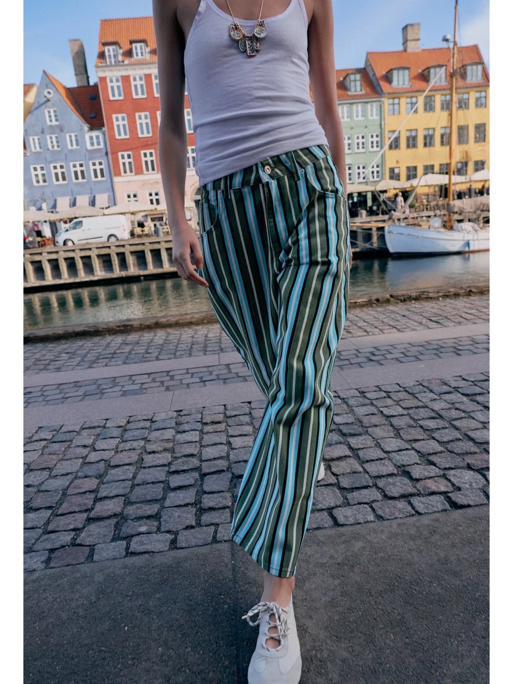 Zara Z1975 STRIPED BARREL JEANS - Picture 3 of 11